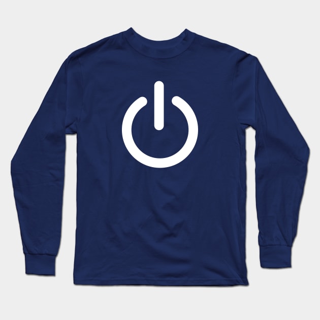 Minimal power button Long Sleeve T-Shirt by happinessinatee